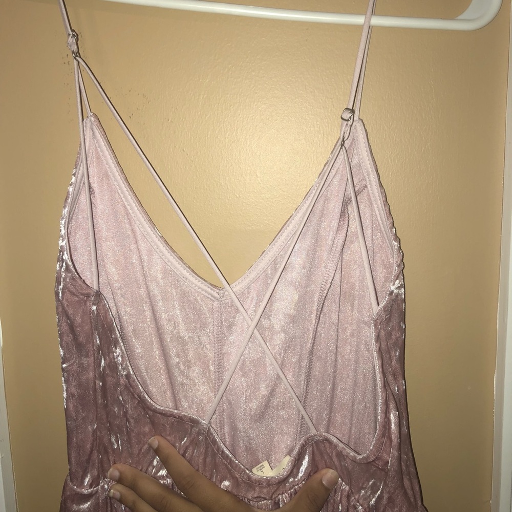 LA Hearts Velvet Romper - Picture 2 of 3